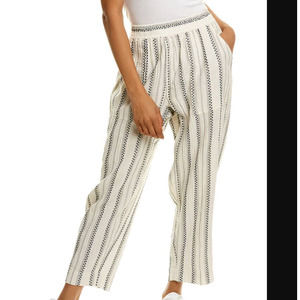 Madewell Striped Lightspun Pull-on Balloon Pants Cream 1X Plus Pockets